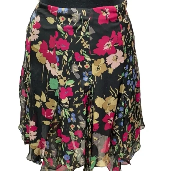 Lauren Ralph Lauren Chiffon Floral Skirt - Picture 3 of 6